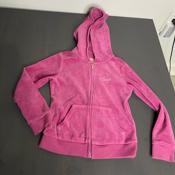 Girl’s Juicy Couture Velour Hoodie - Picture 3 of 8